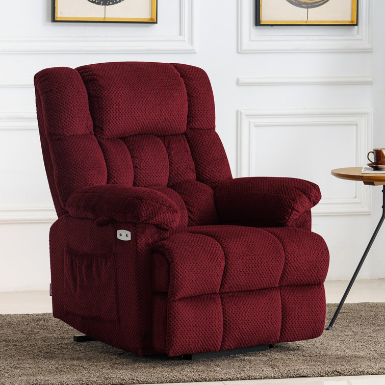 Fabric lift best sale recliner chairs